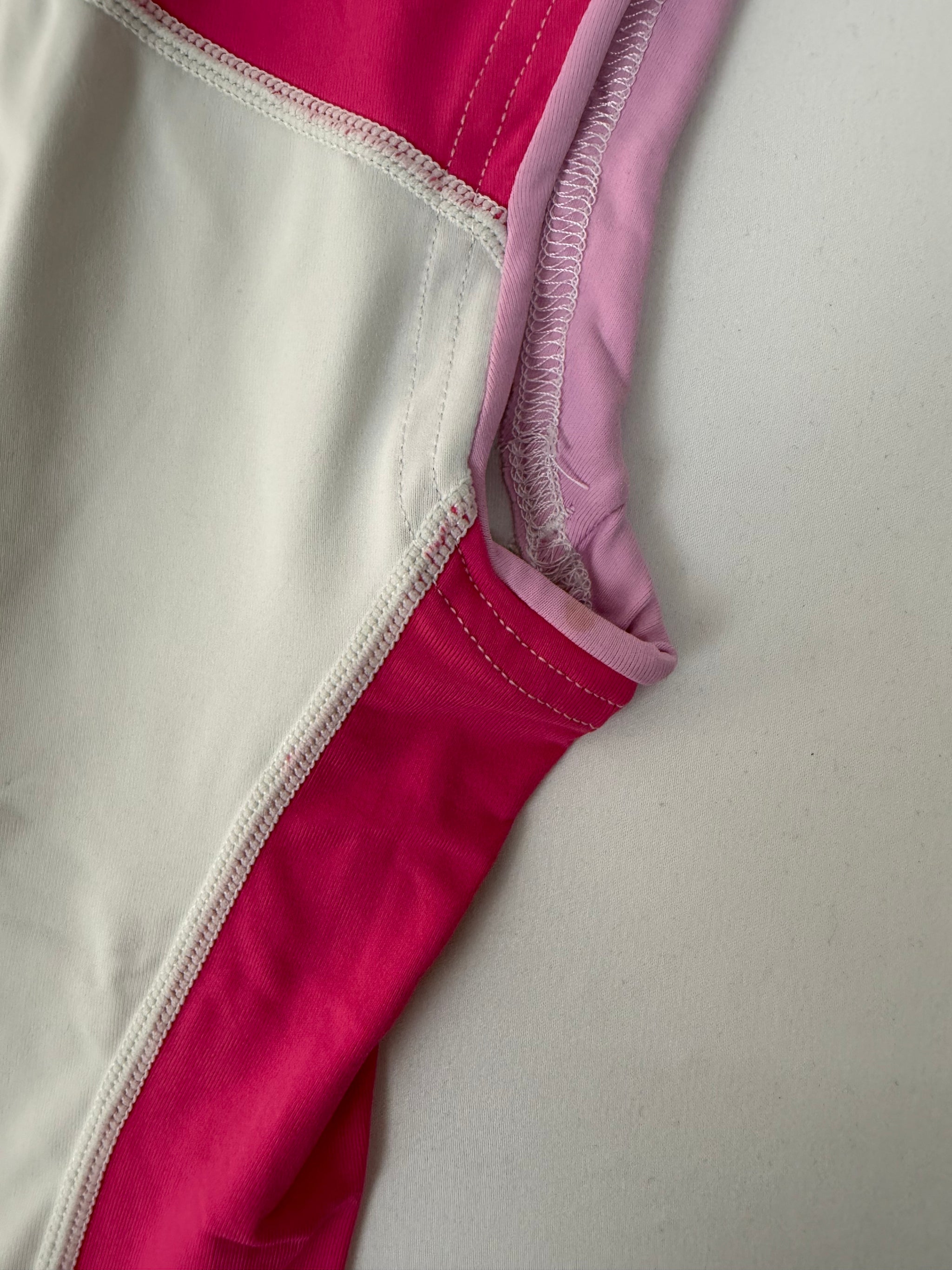 Pink activewear logo tee (S)