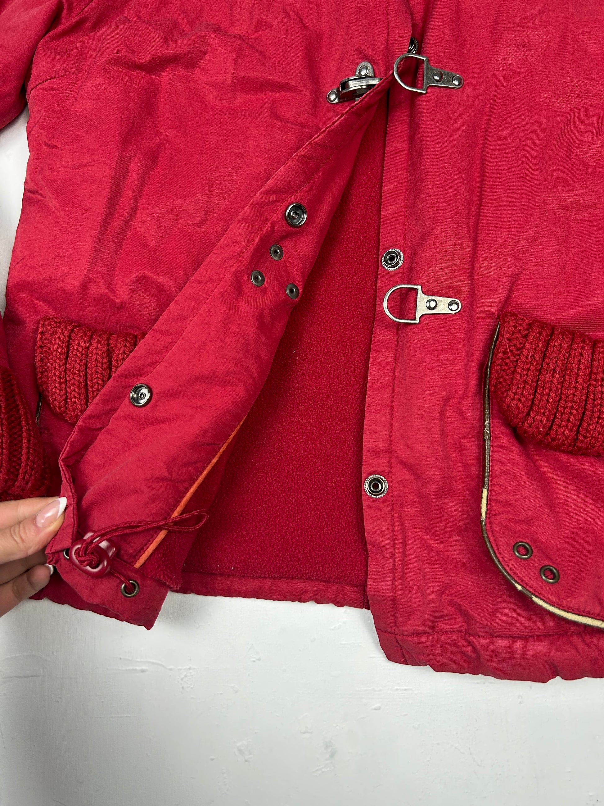 Red  winter puffer jacket (M)