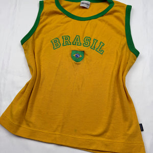 Yellow brasil tank top (M/L)