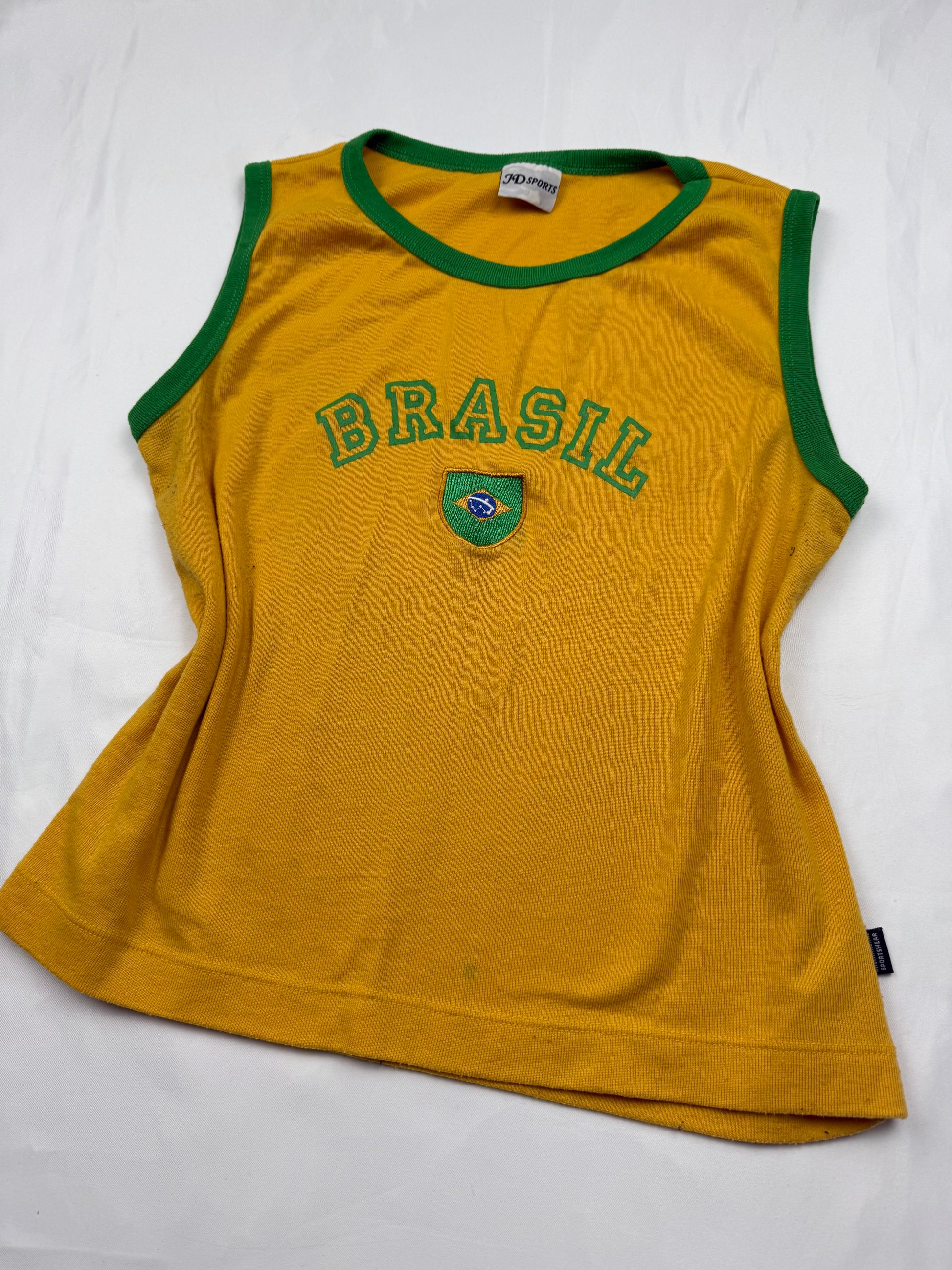 Yellow brasil tank top (M/L)