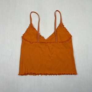 Orange stretchy cami top (XS/S)