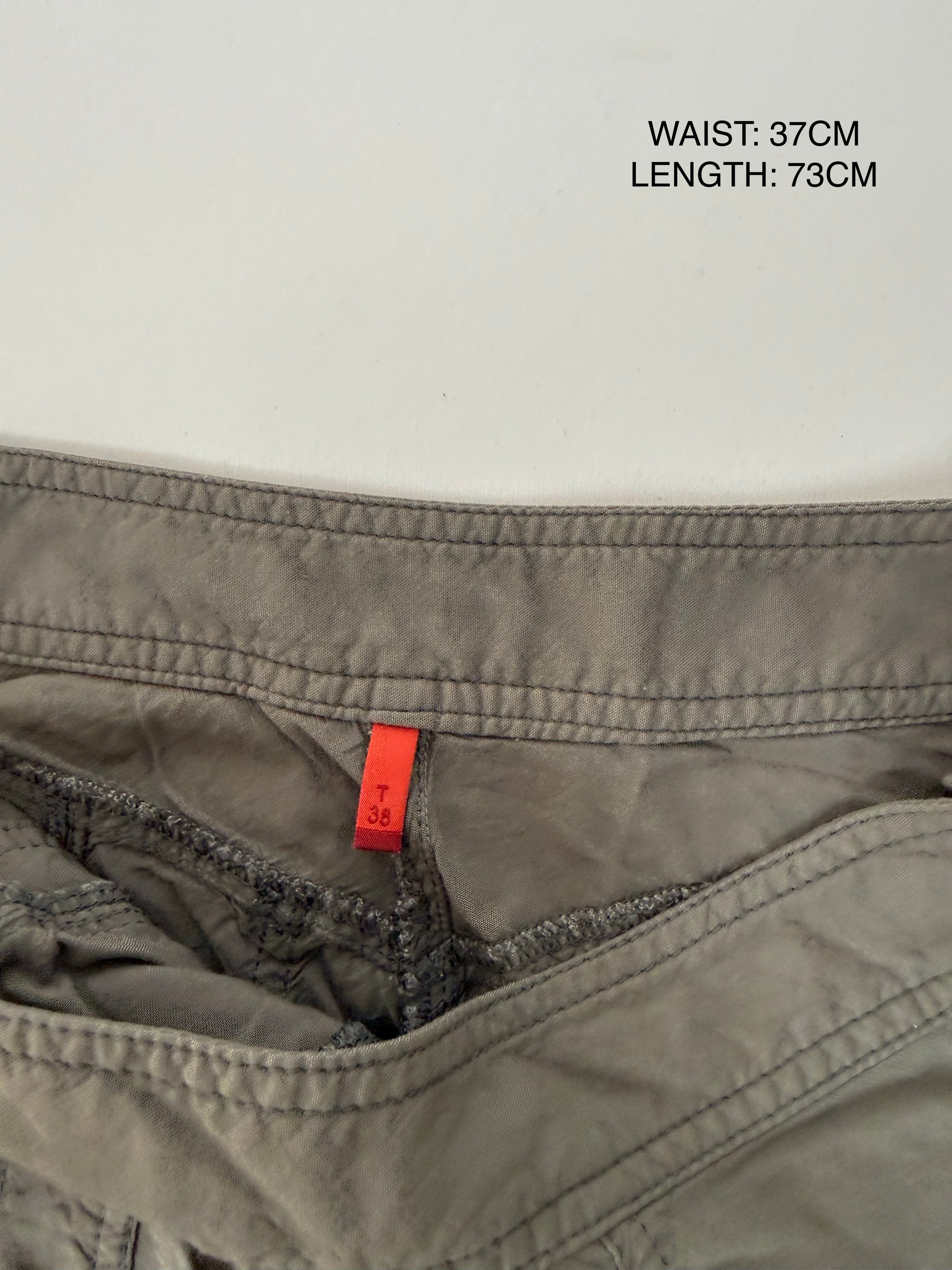 Khaki low rise sirwal capri pants (M)