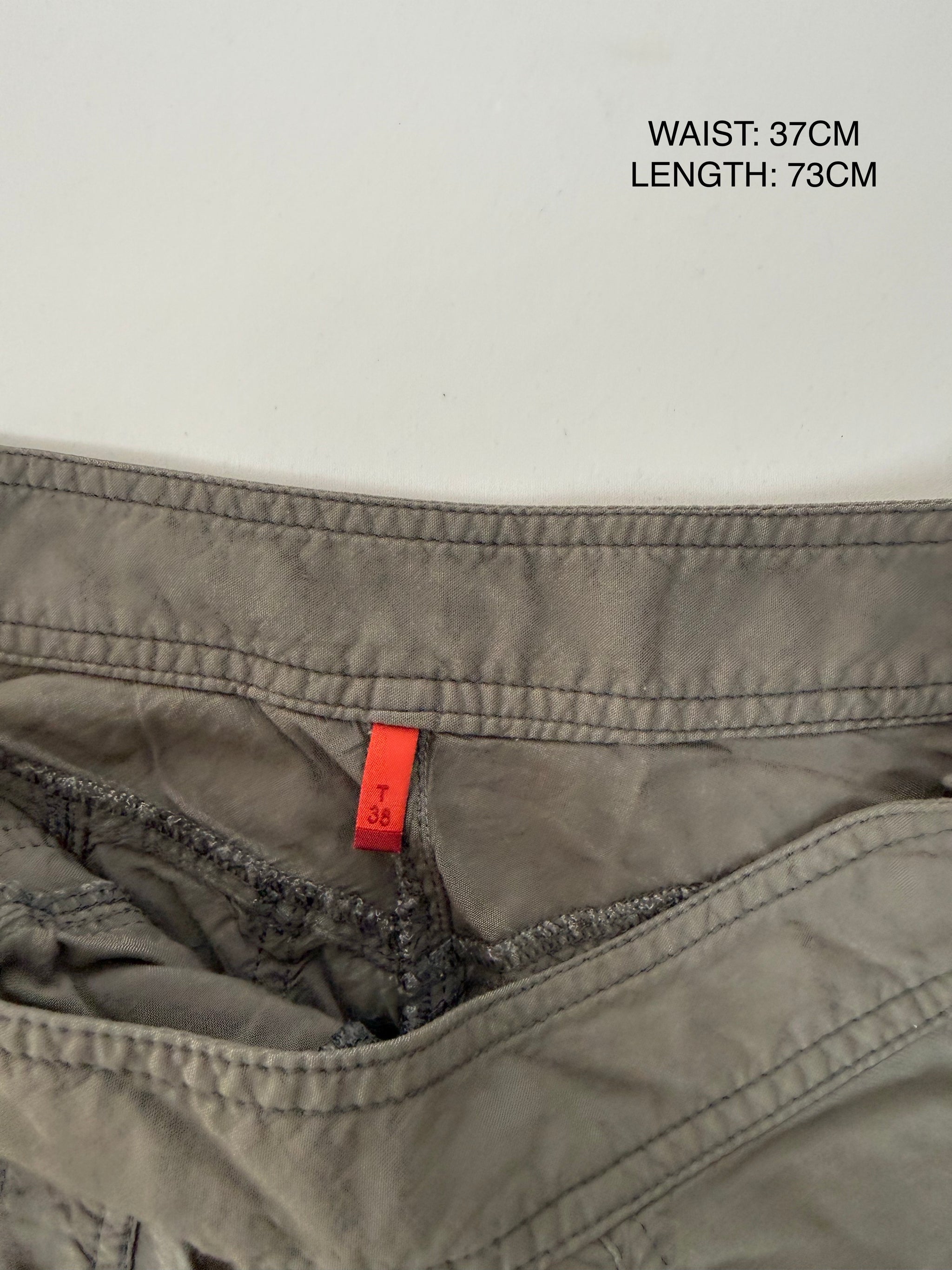 Khaki low rise sirwal capri pants (M)