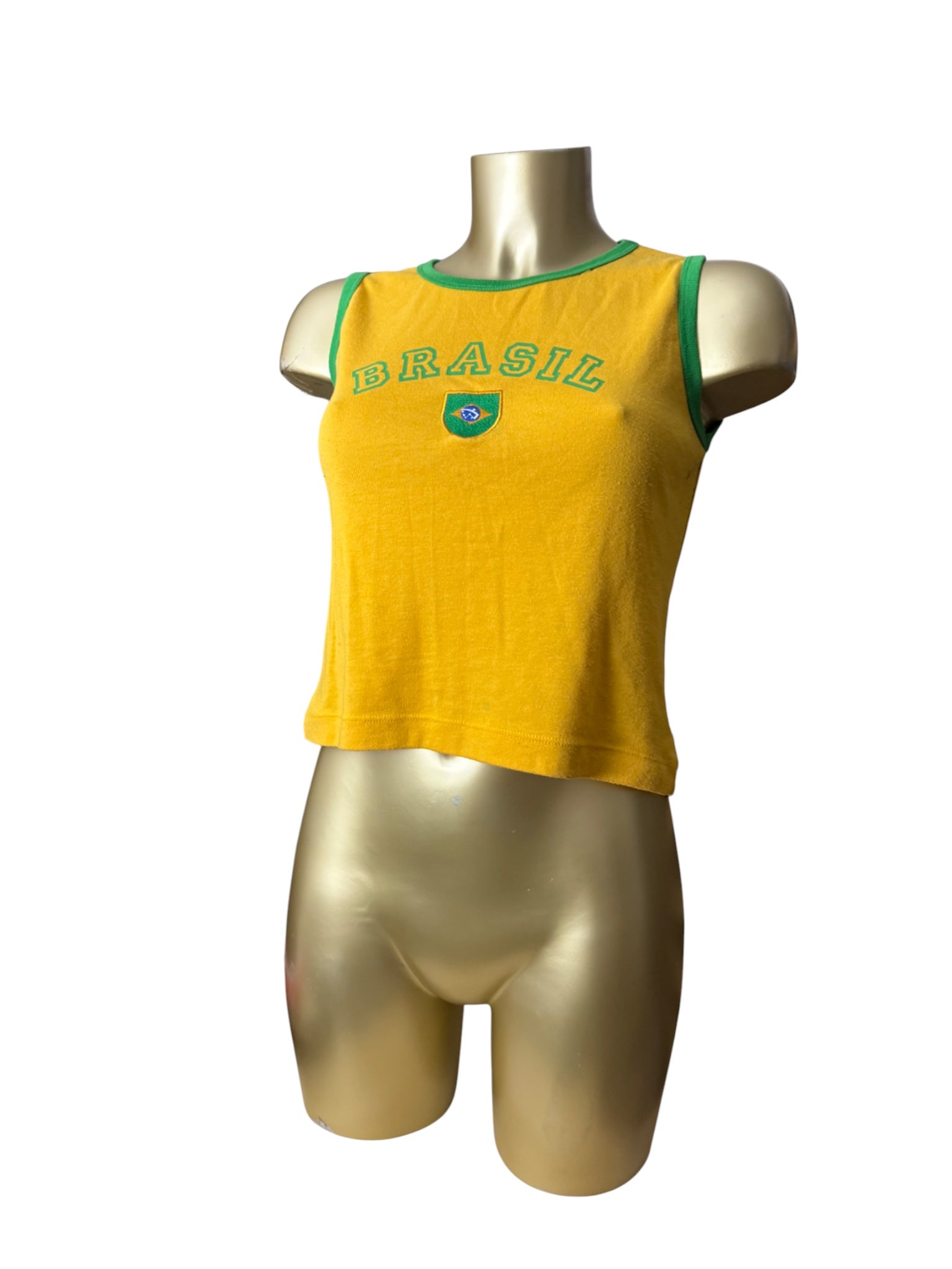 Yellow brasil tank top (M/L)