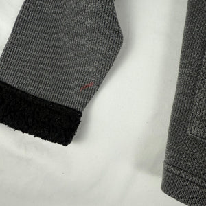 Grey ribbed zip up jacket (S/M)