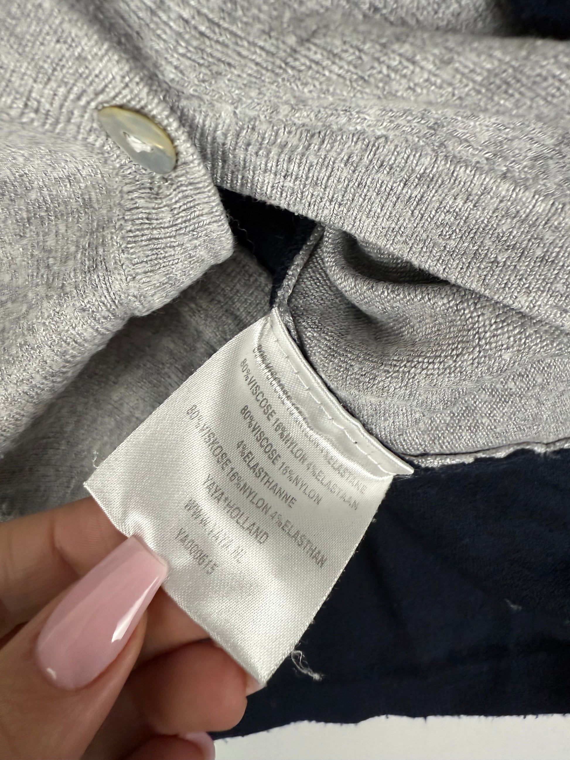 Black 2 in 1 cardigan + top (S)