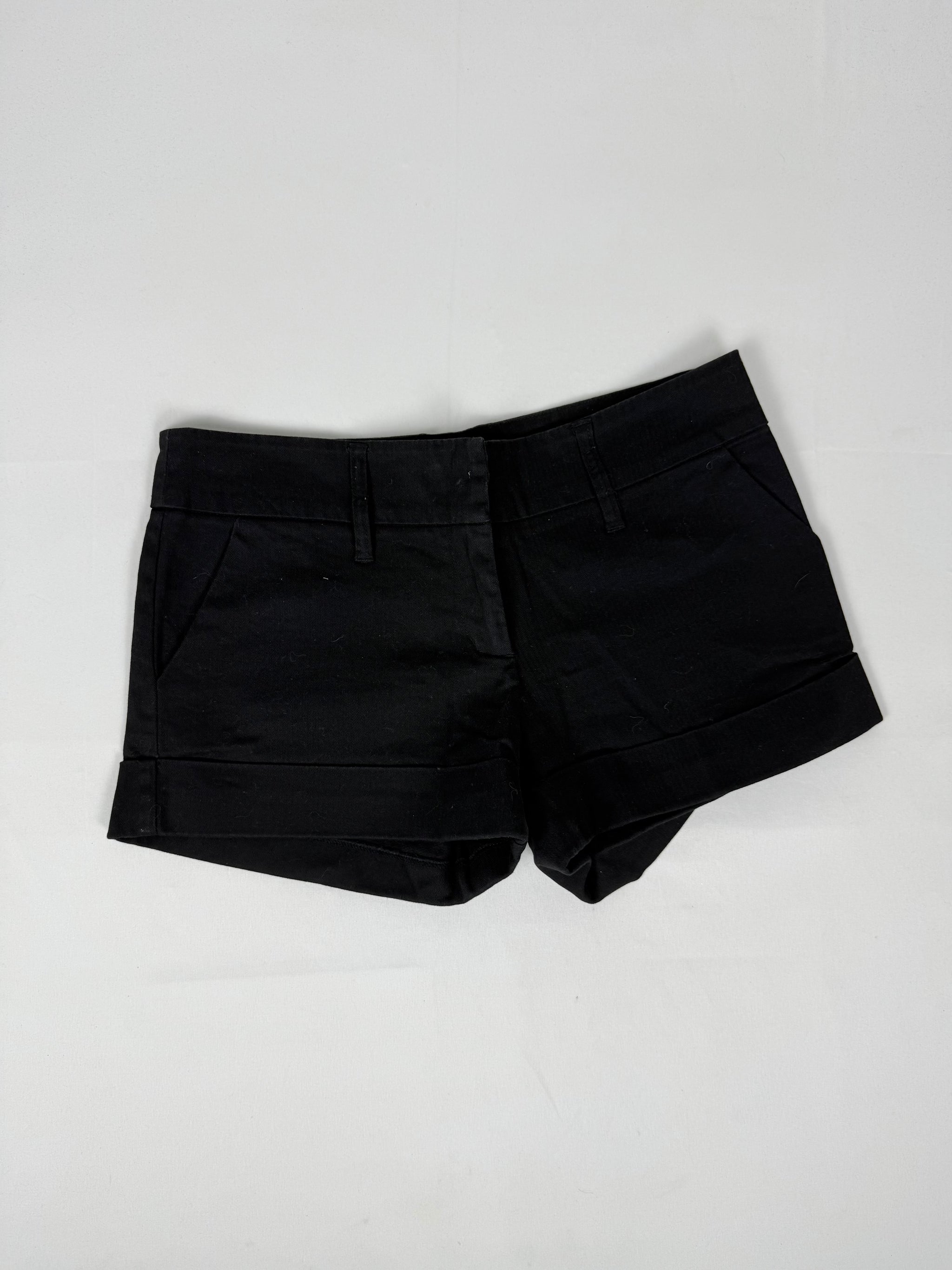 Black low rise mini short (S/M)
