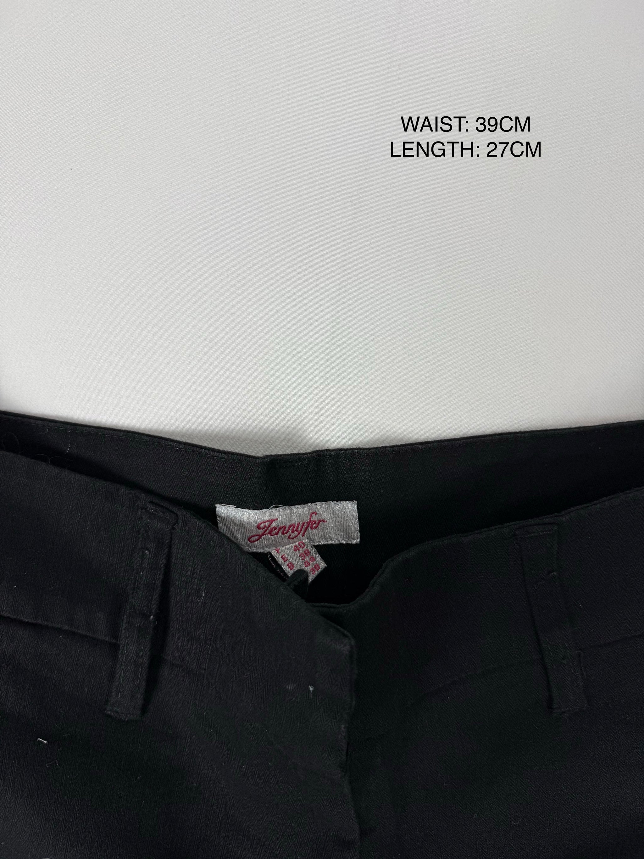 Black low rise mini short (S/M)
