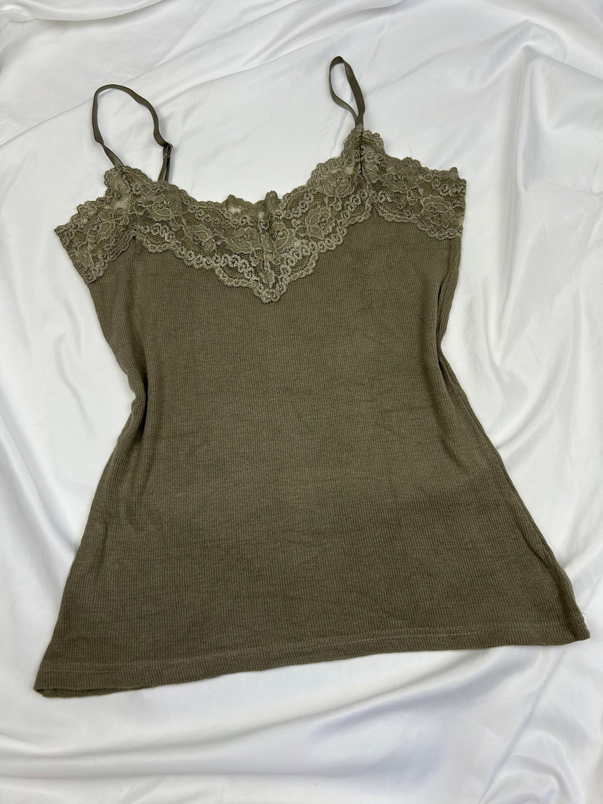 Lace cotton cami top (S/M)