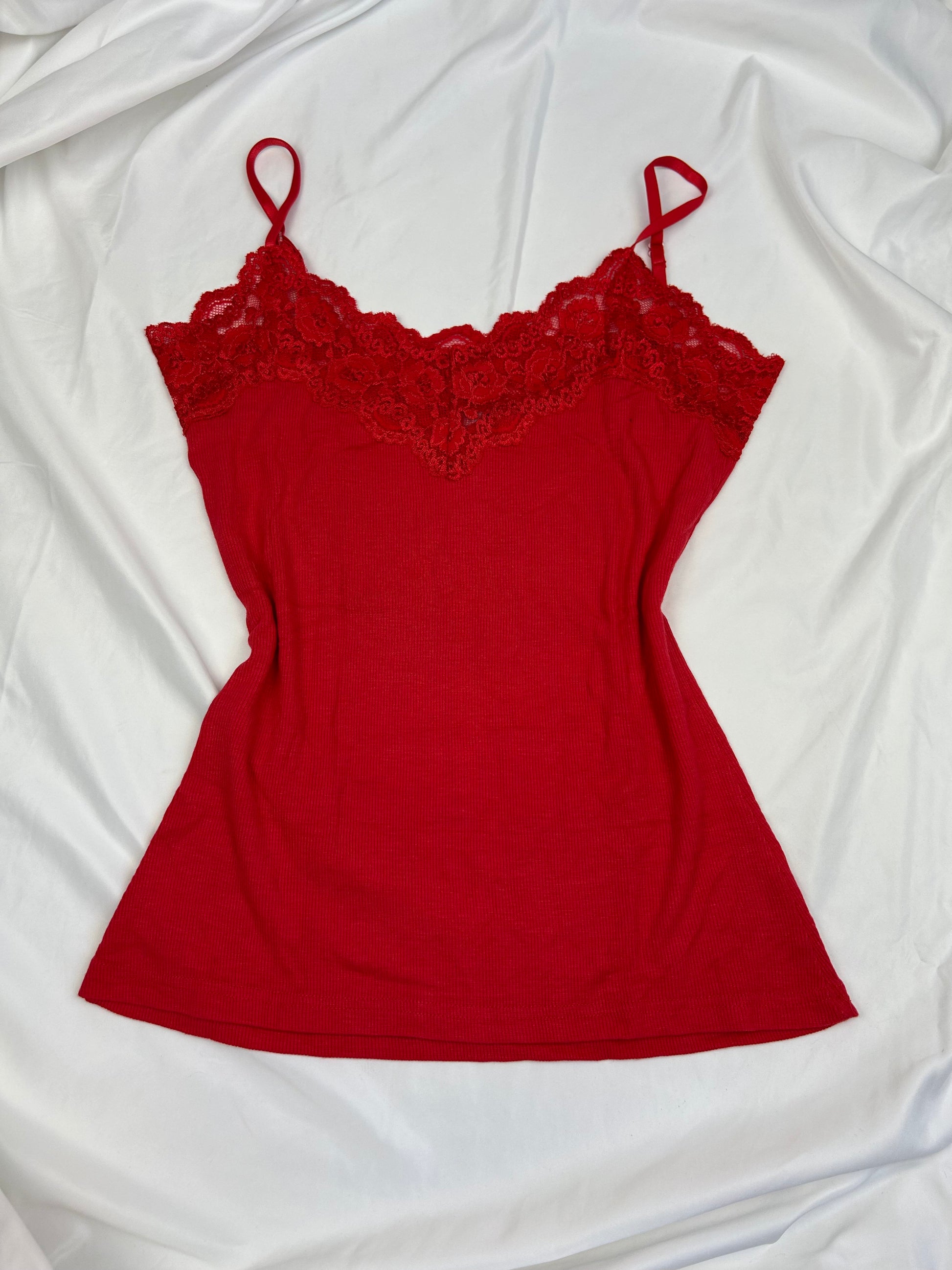 Lace cotton cami top (S/M)