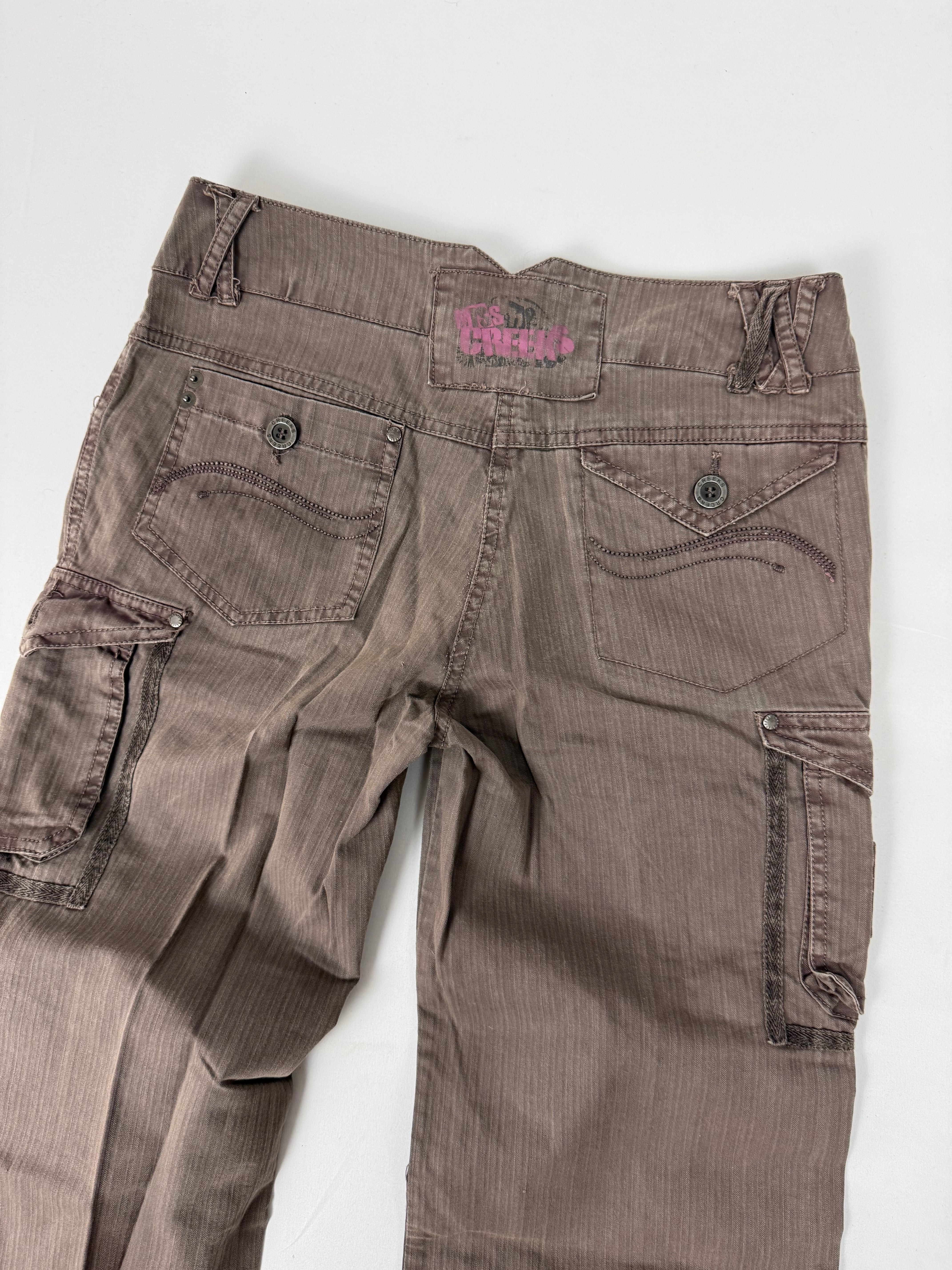 Khaki cargo capri pants (XS)