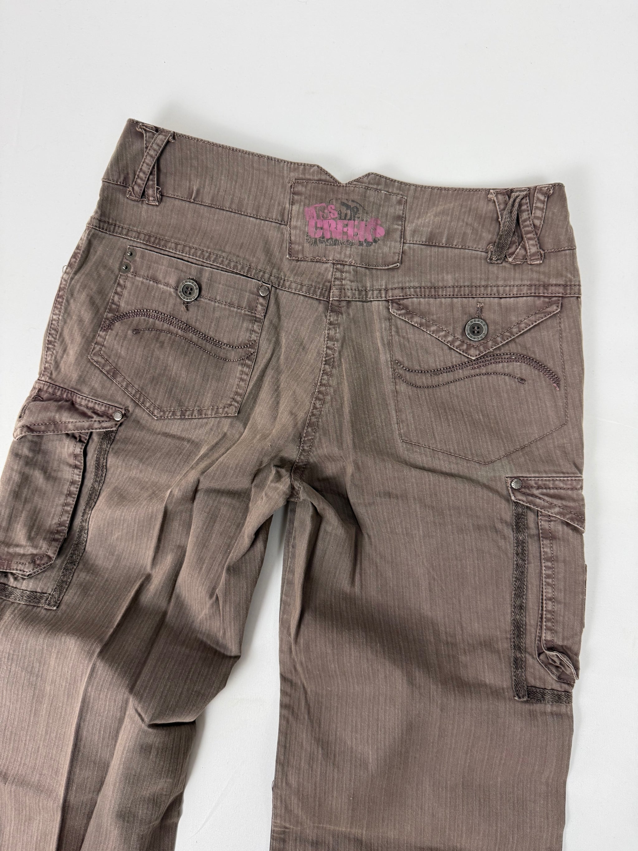 Khaki cargo capri pants (XS)
