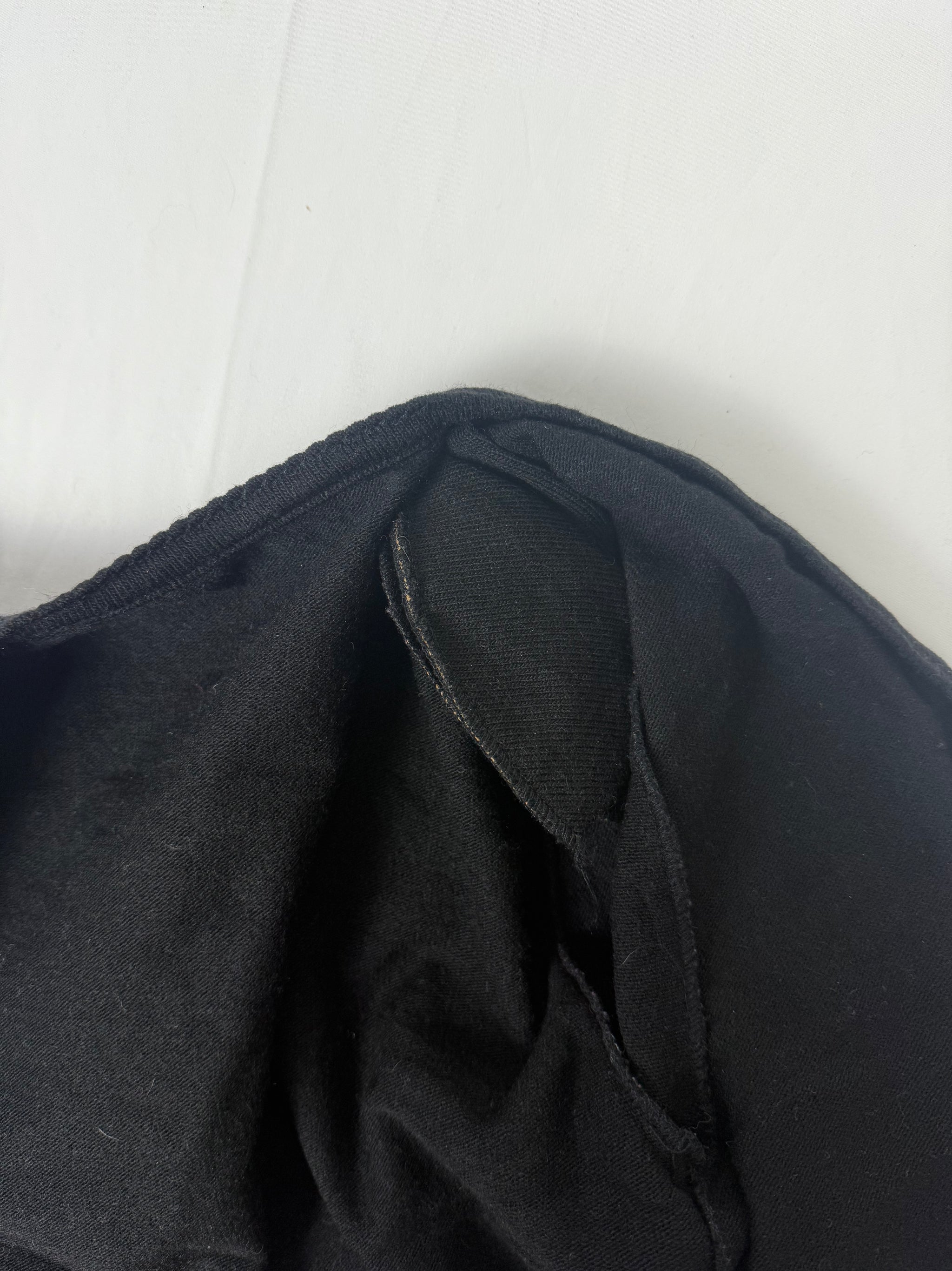 Black wool tie up cardigan jumper (M)