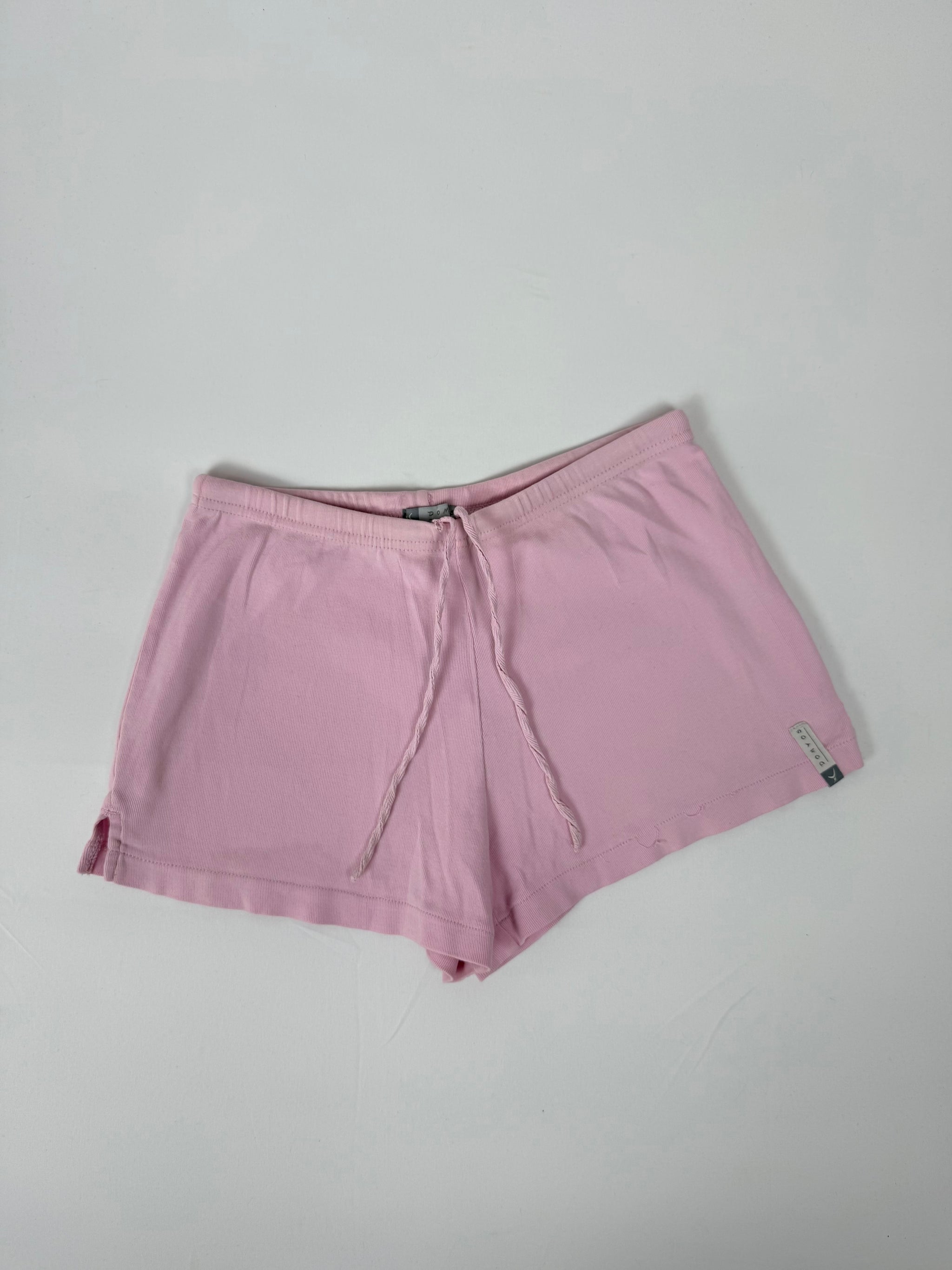 Baby pink cotton activewear mini short (S)