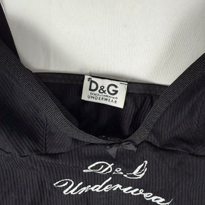 Black tight fit ribbed cami top (M)