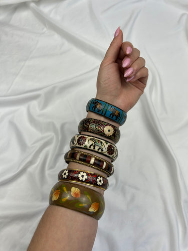 Multicolor bangle bracelet