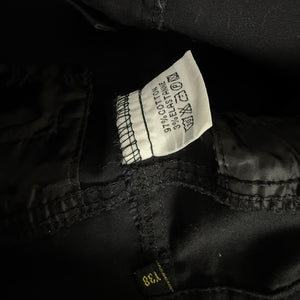 Black low rise office mini skirt (S)