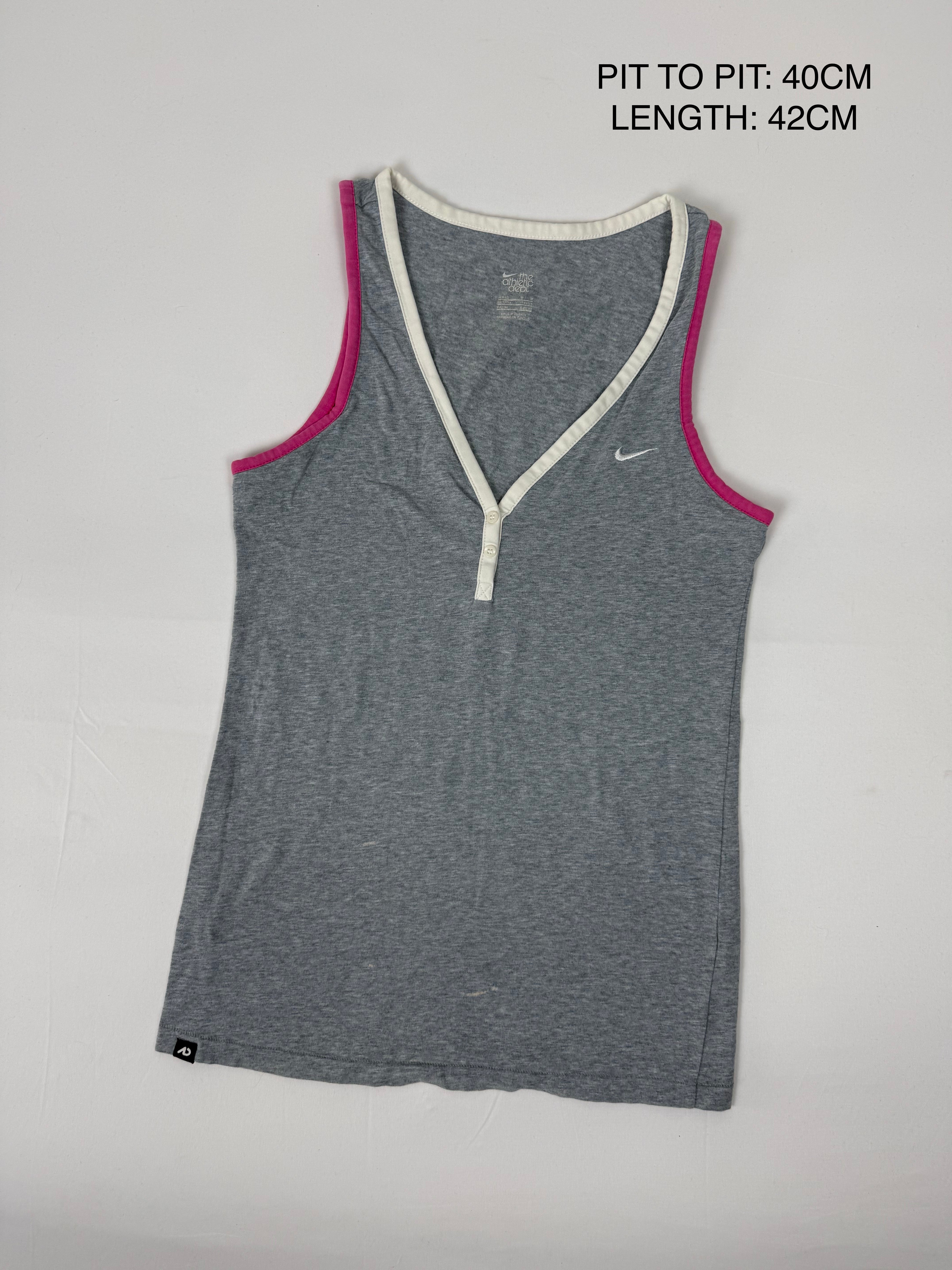 Grey activewear cotton top (M)