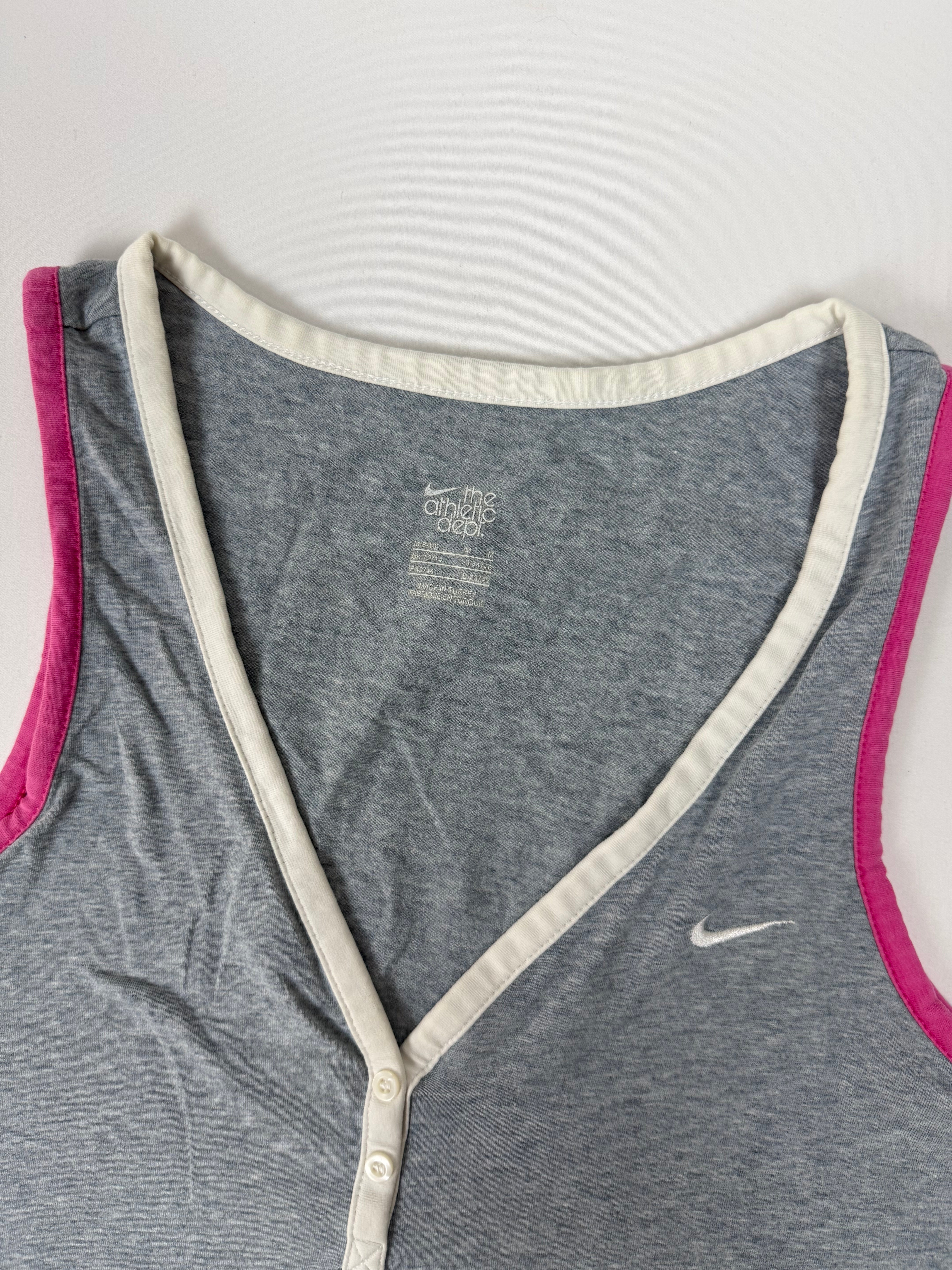 Grey activewear cotton top (M)