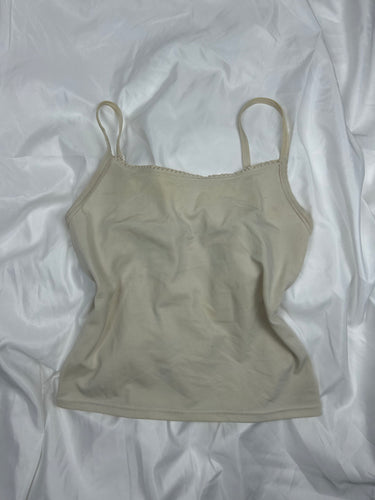 White stretchy cami top (S/M)