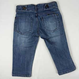 Blue denim low rise capri pants (S)