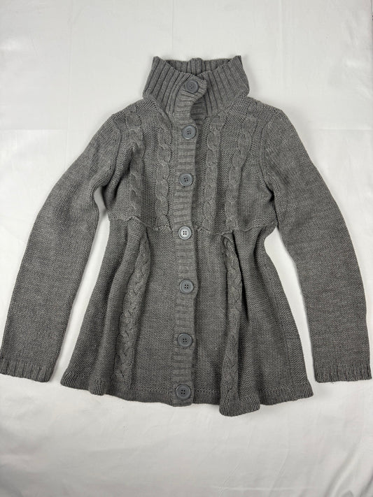 Grey buttons up cardigan jumper (XL)
