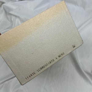 Black suede leather pointed toes buckles heels (36)