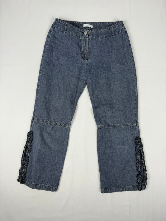 Navy low rise capri pants (XS)