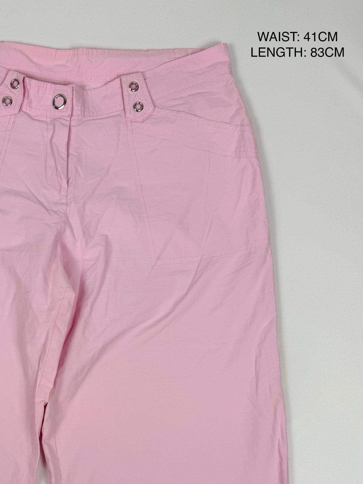 Pink baggy capri pants (L)