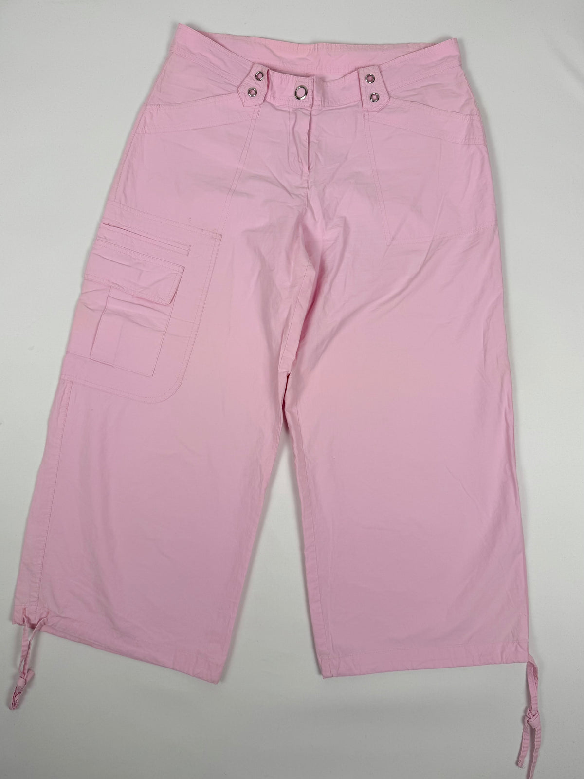Pink baggy capri pants (L)