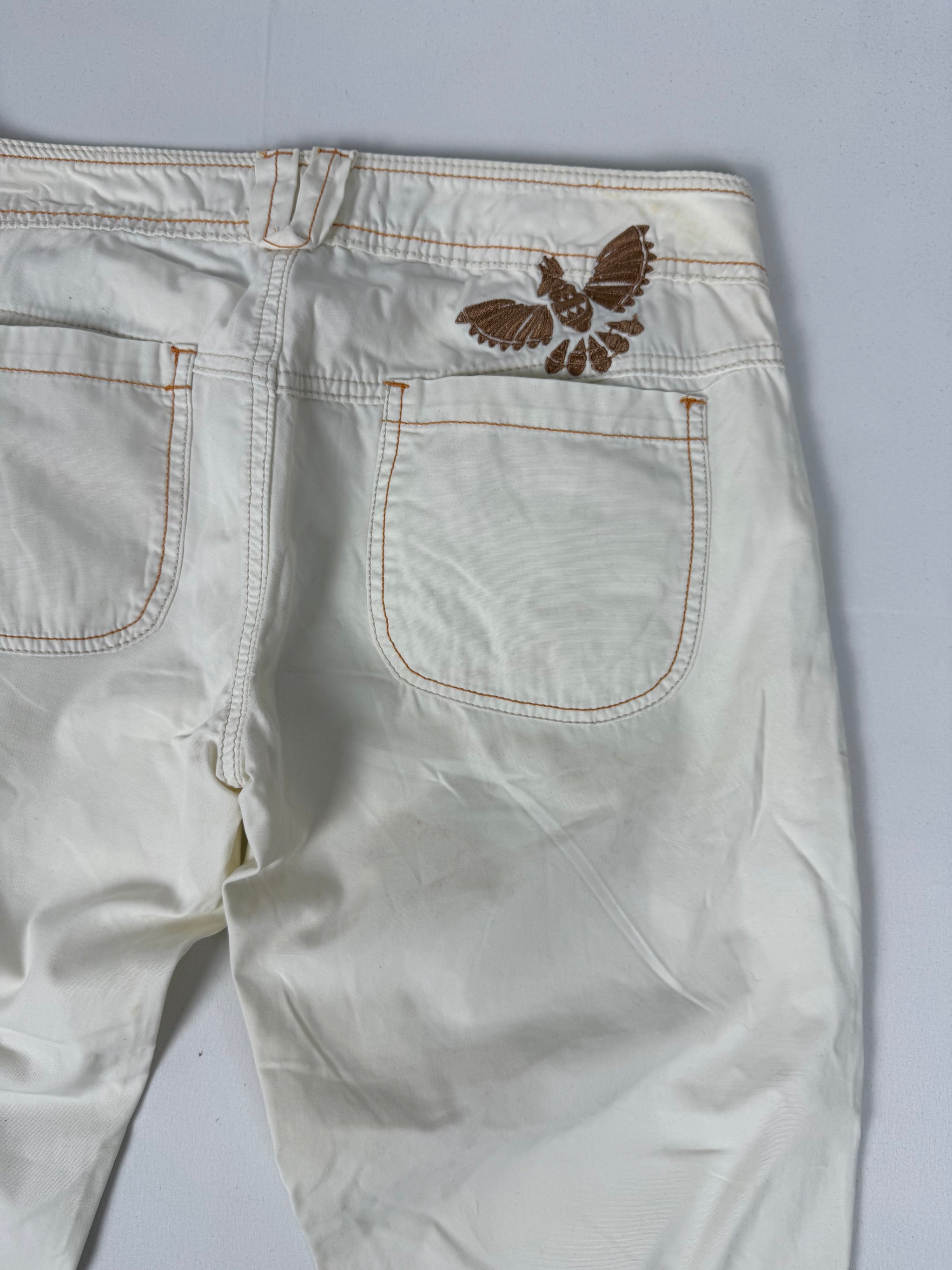 White denim low rise capri pants (XS/S)