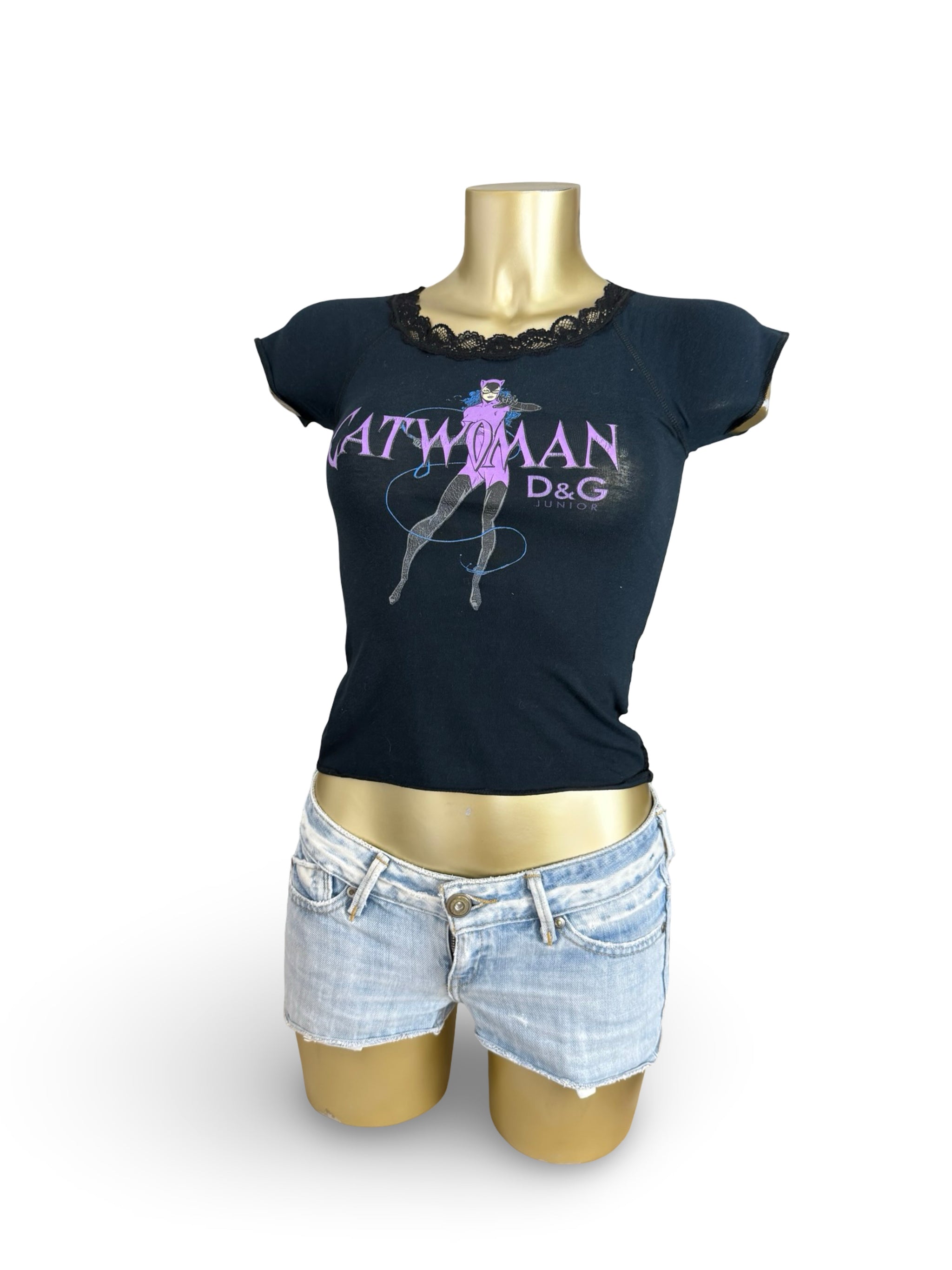 Black graphic tee (XS)