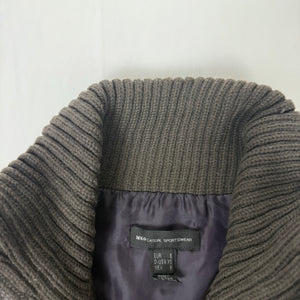 Brown tight fit puffer jacket (S)