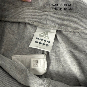 Grey striped low rise capri joggers pants (S)