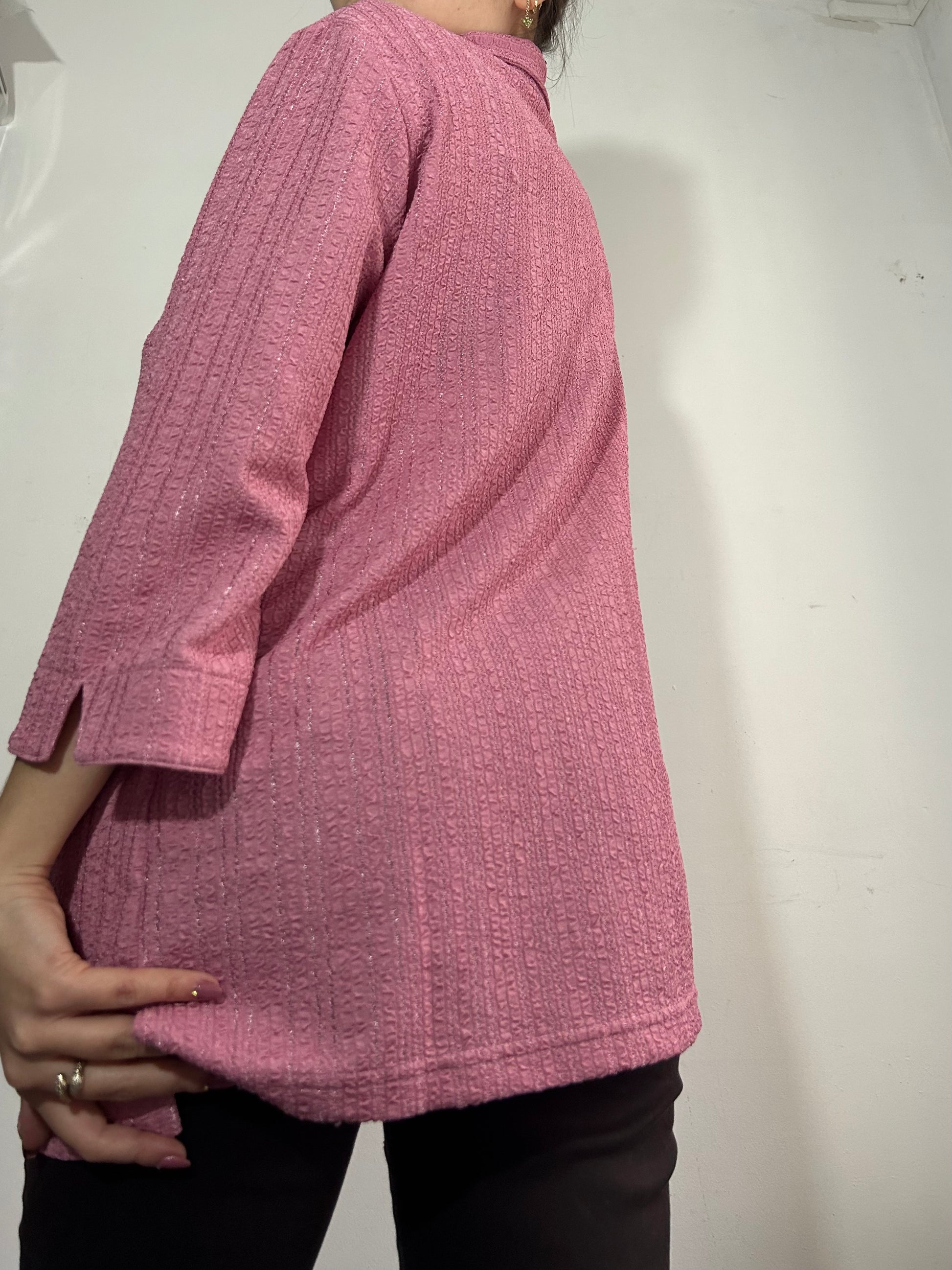 Baby pink oversized  buttons up shirt (One size)