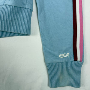 Blue 100% cotton zip up hoodie jacket (S/M)