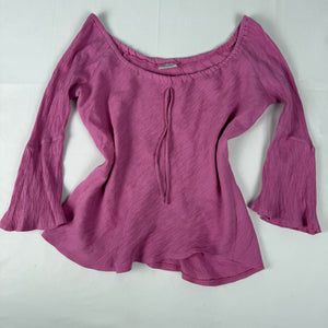 Pink off shoulders long sleeves top (M/L)