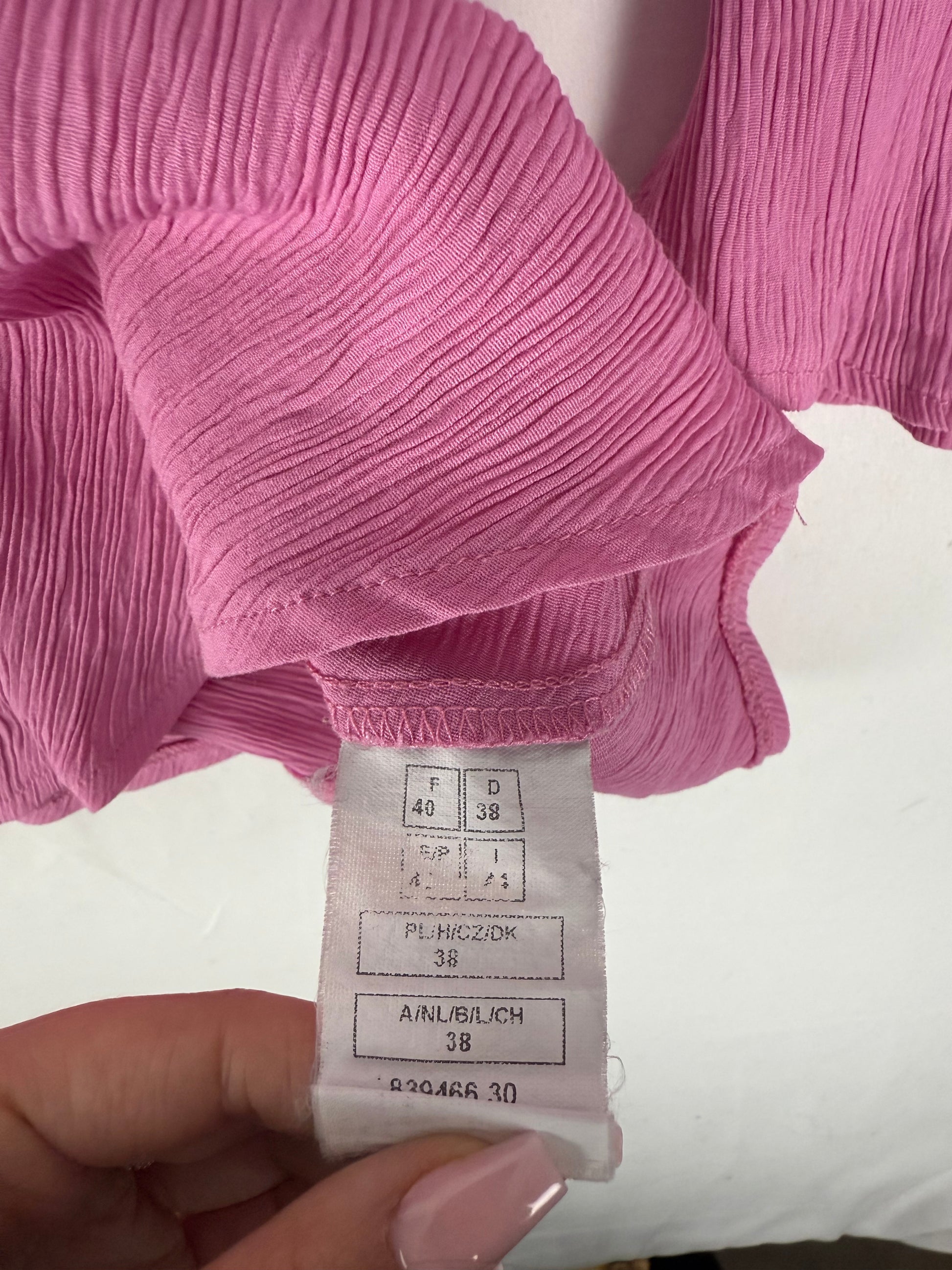 Pink off shoulders long sleeves top (M/L)