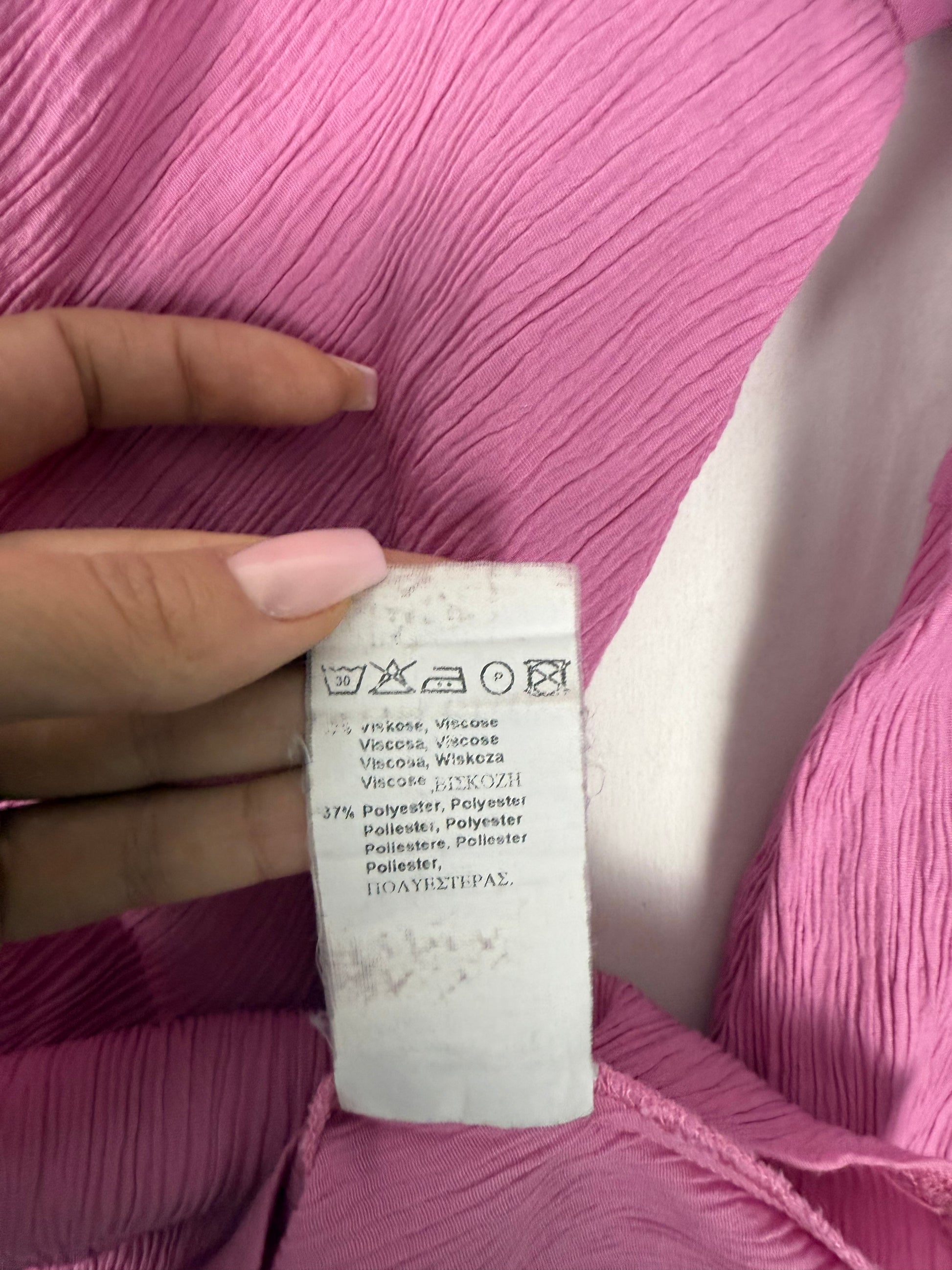 Pink off shoulders long sleeves top (M/L)