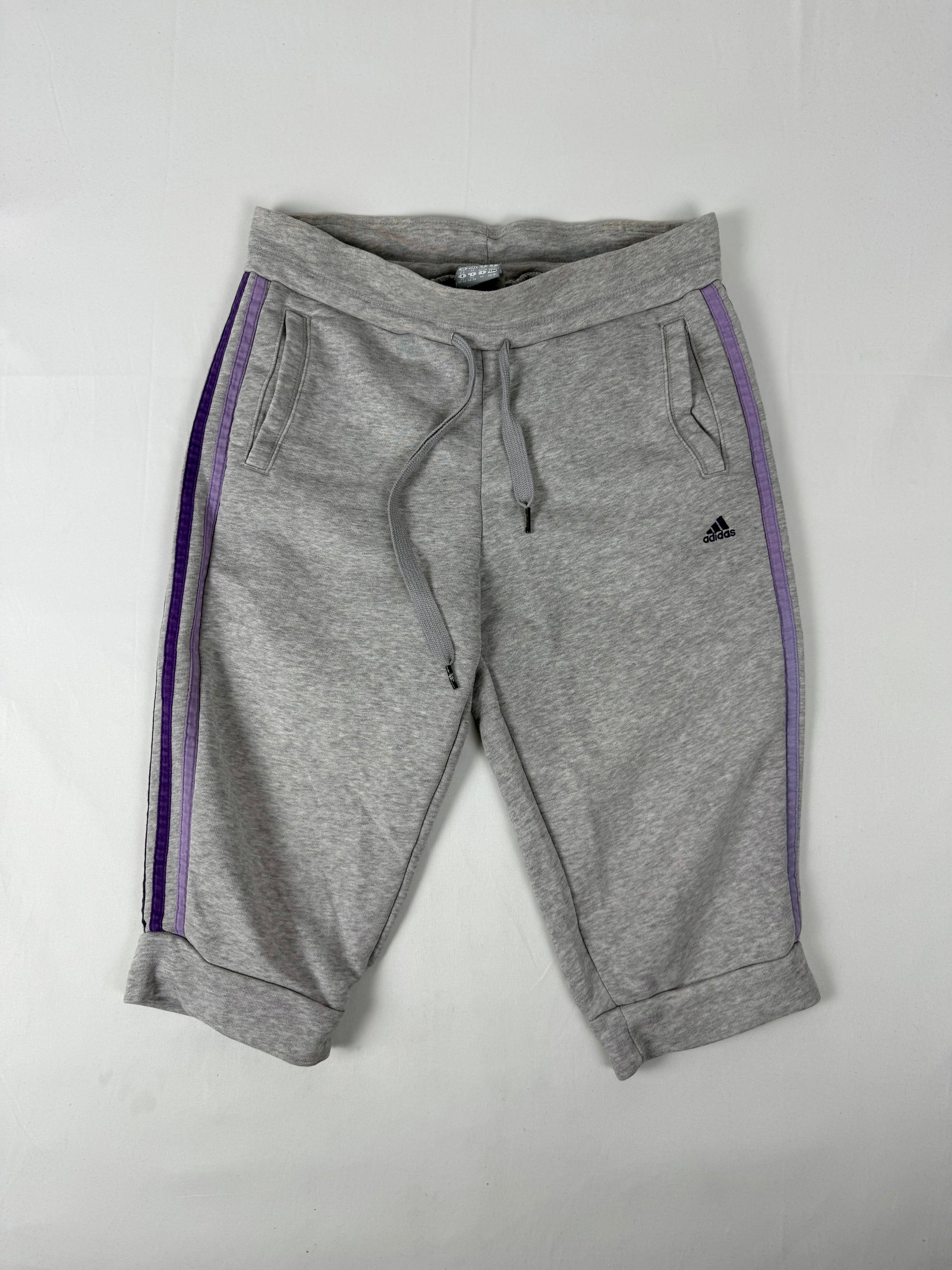 Grey & purple low waist capri joggers pants (XS/S)