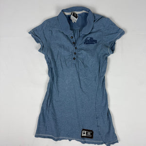 Blue cotton short sleeves shirt (S)