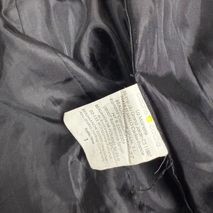 Beige oversized neck wool trench coat (S)