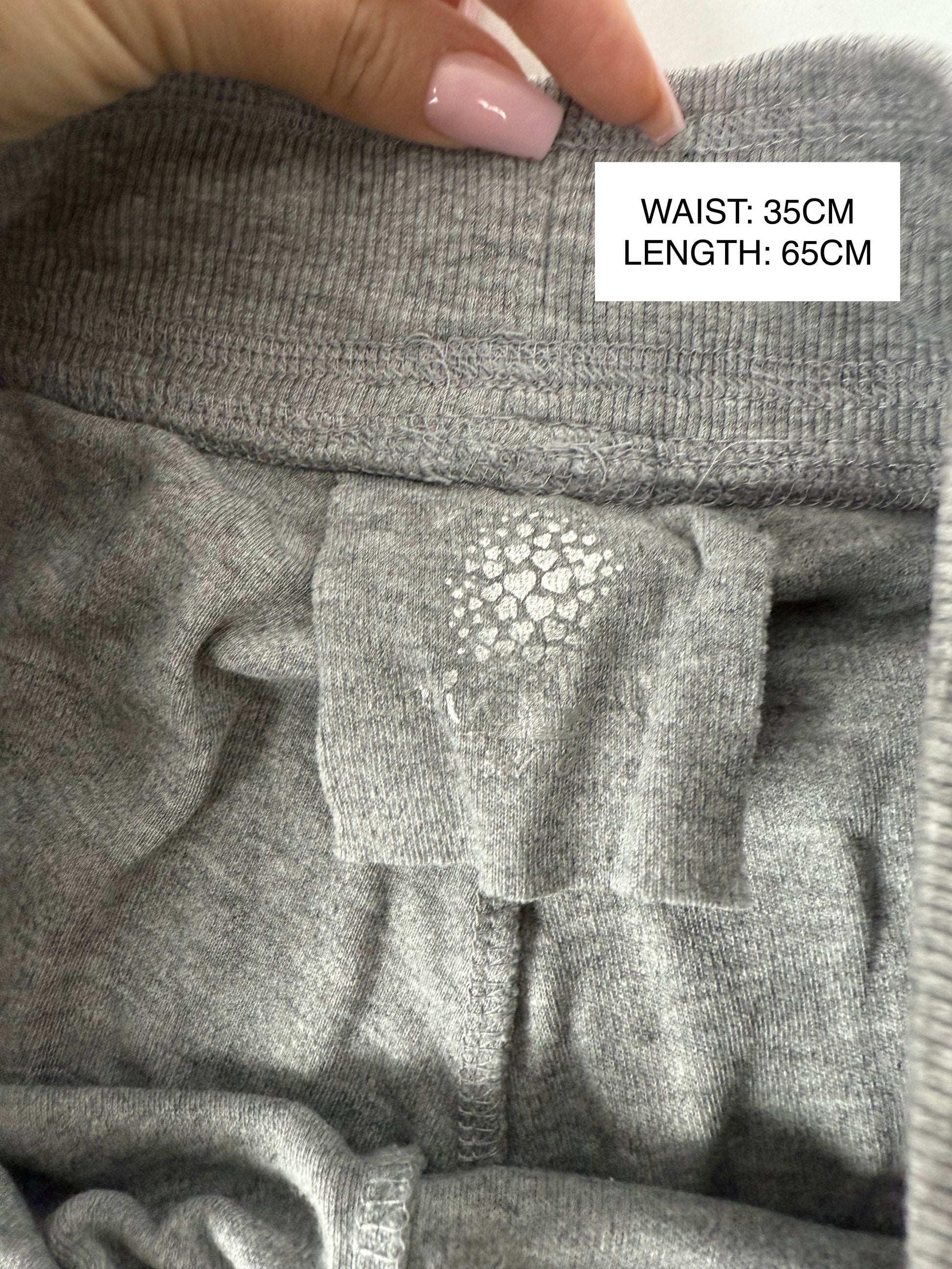 Grey cotton low rise capri pants (XS/S)