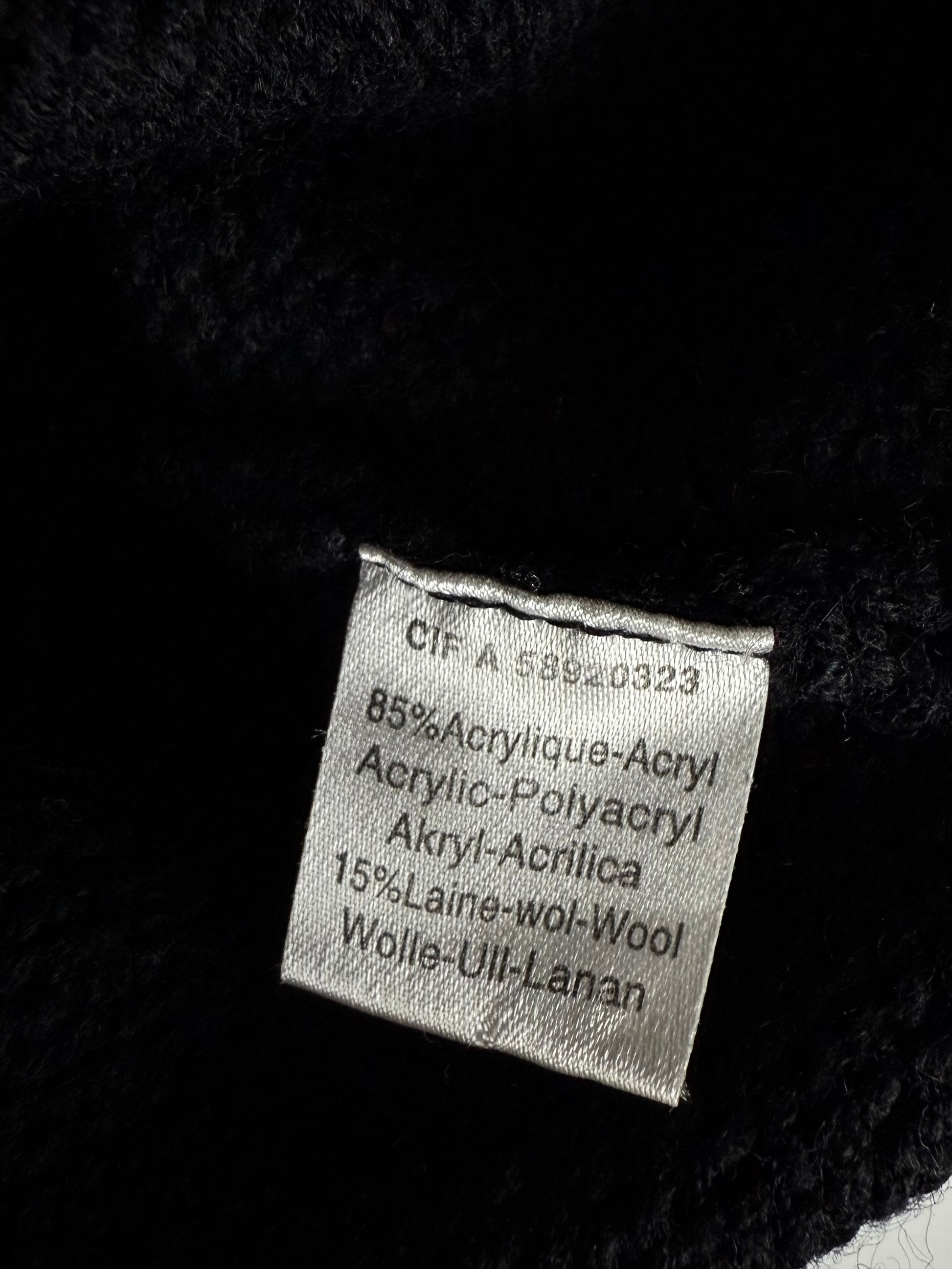 Black short sleeves hooded cardigan jumper (XS)