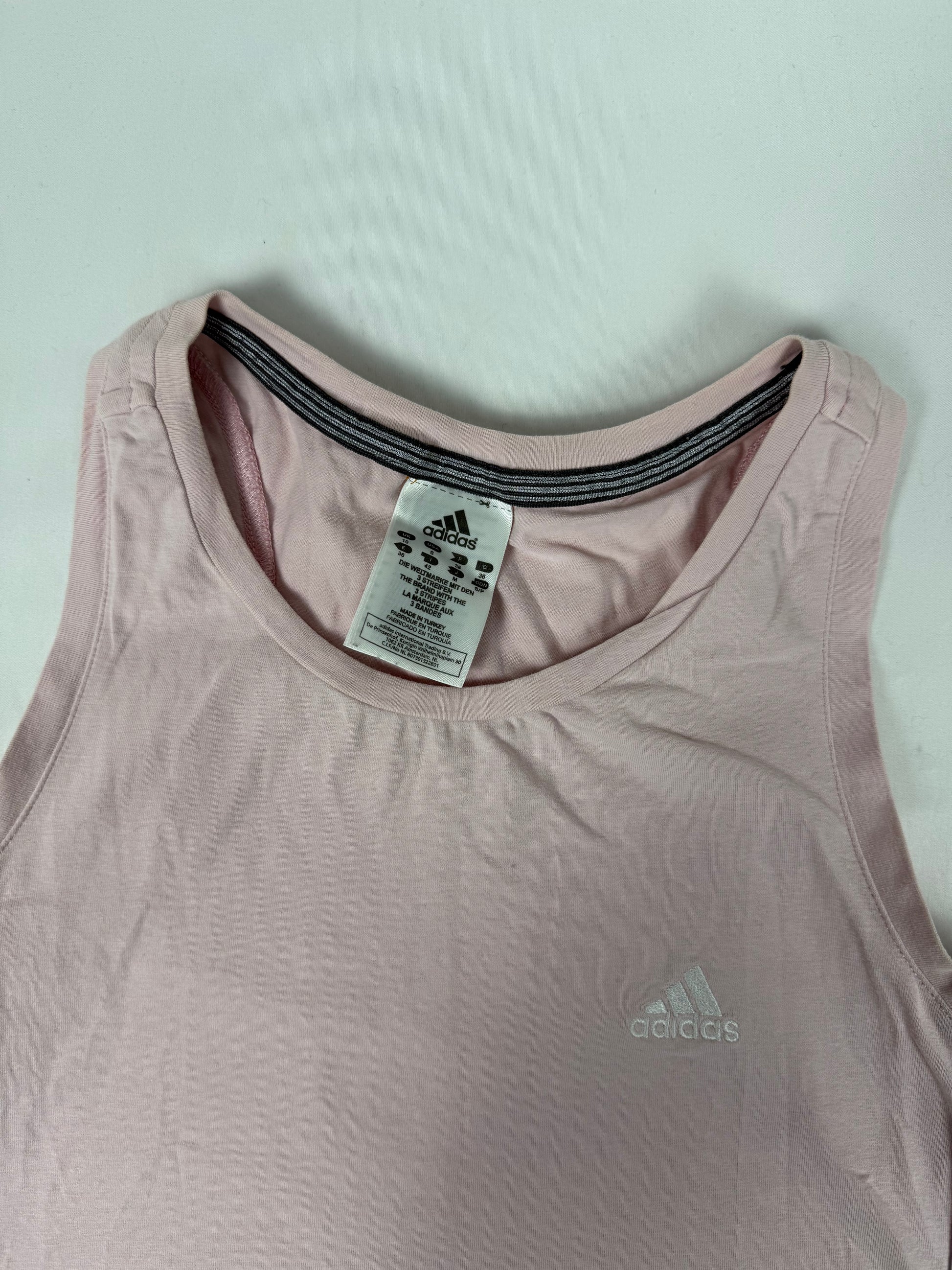 Pink activewear cotton top (M)