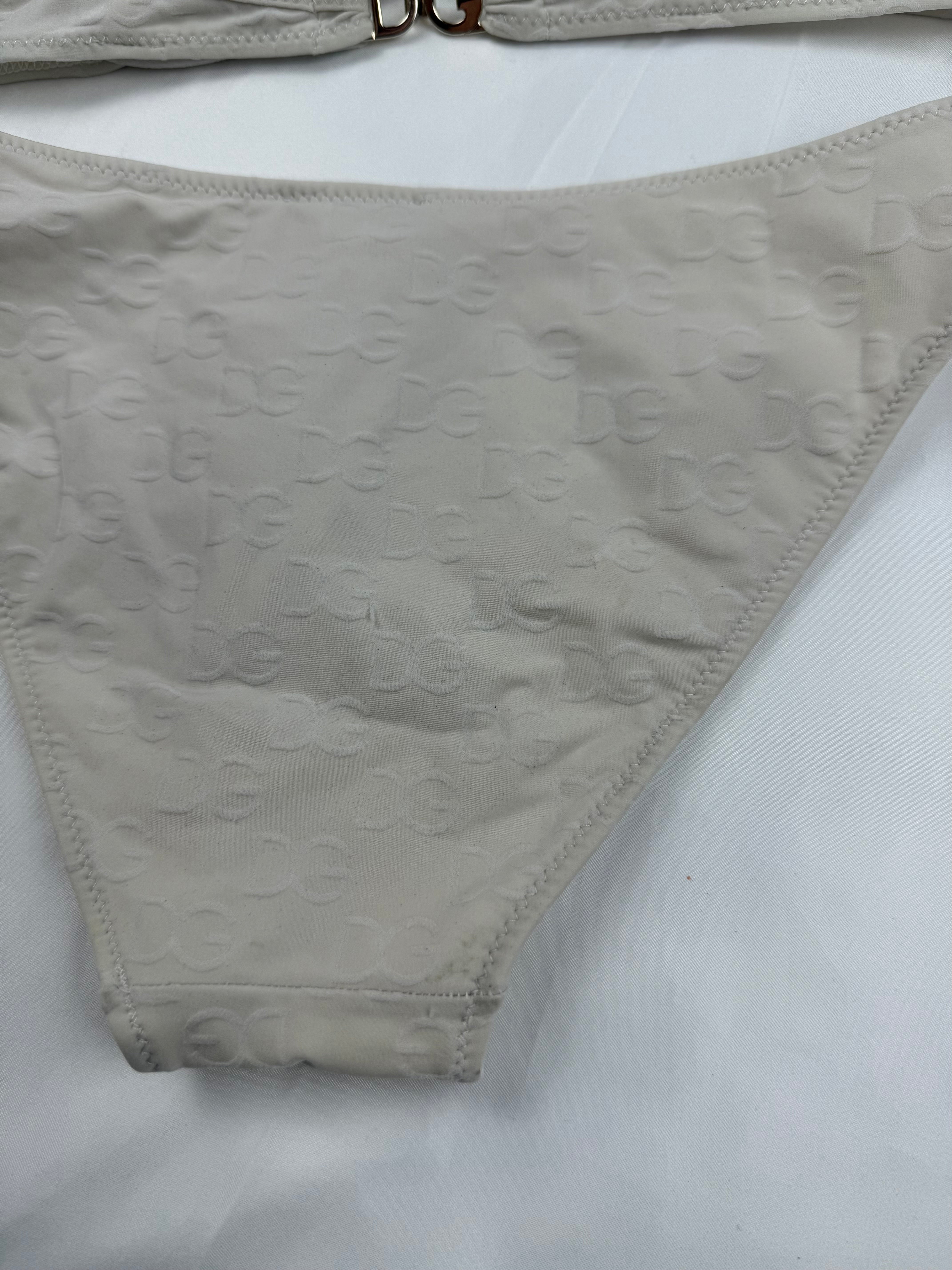 White low waisted bikini set (S)