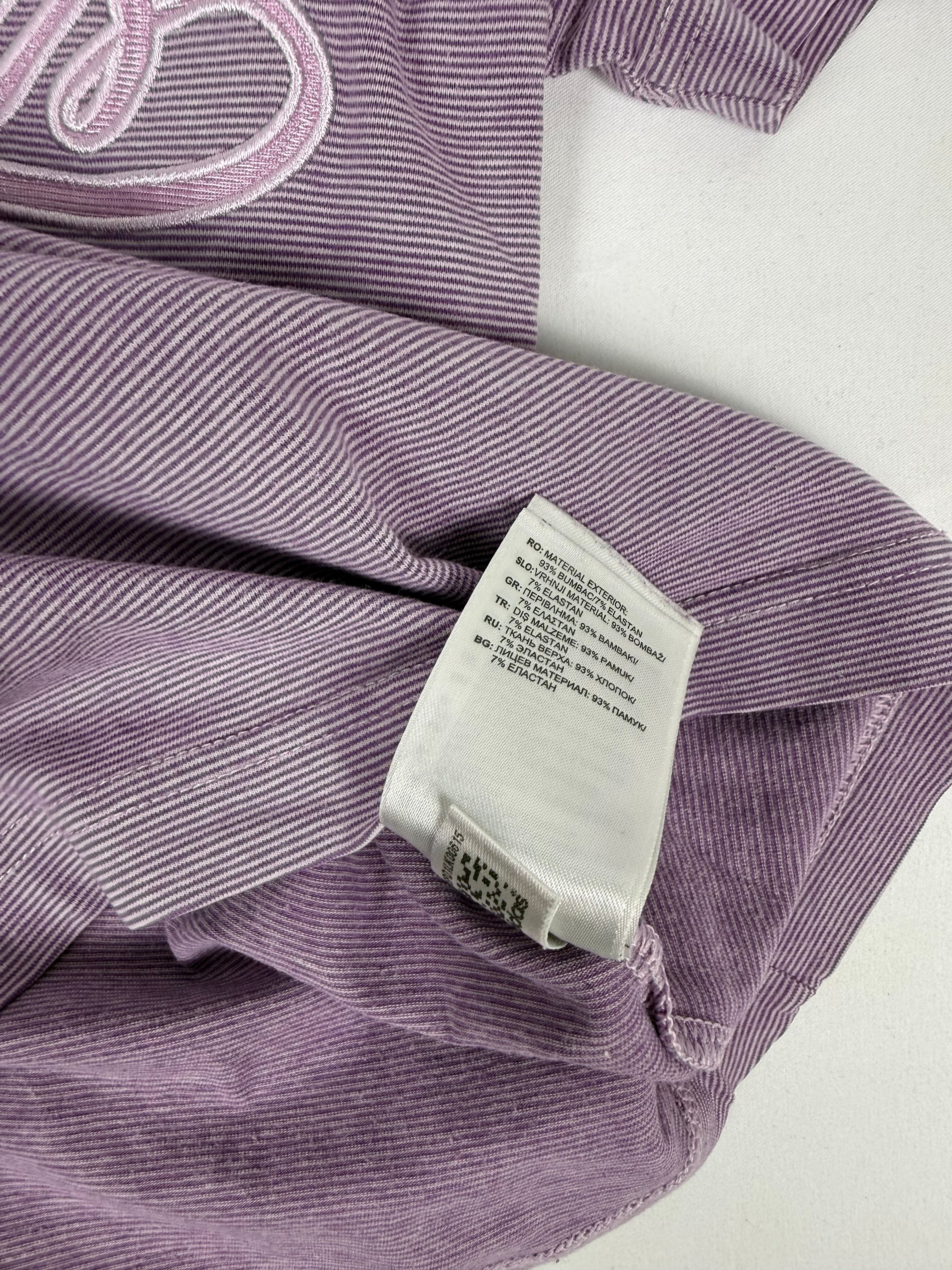 Lilac striped cotton tee (XS)