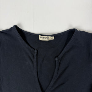 Black cotton tight fit tee (M/L)