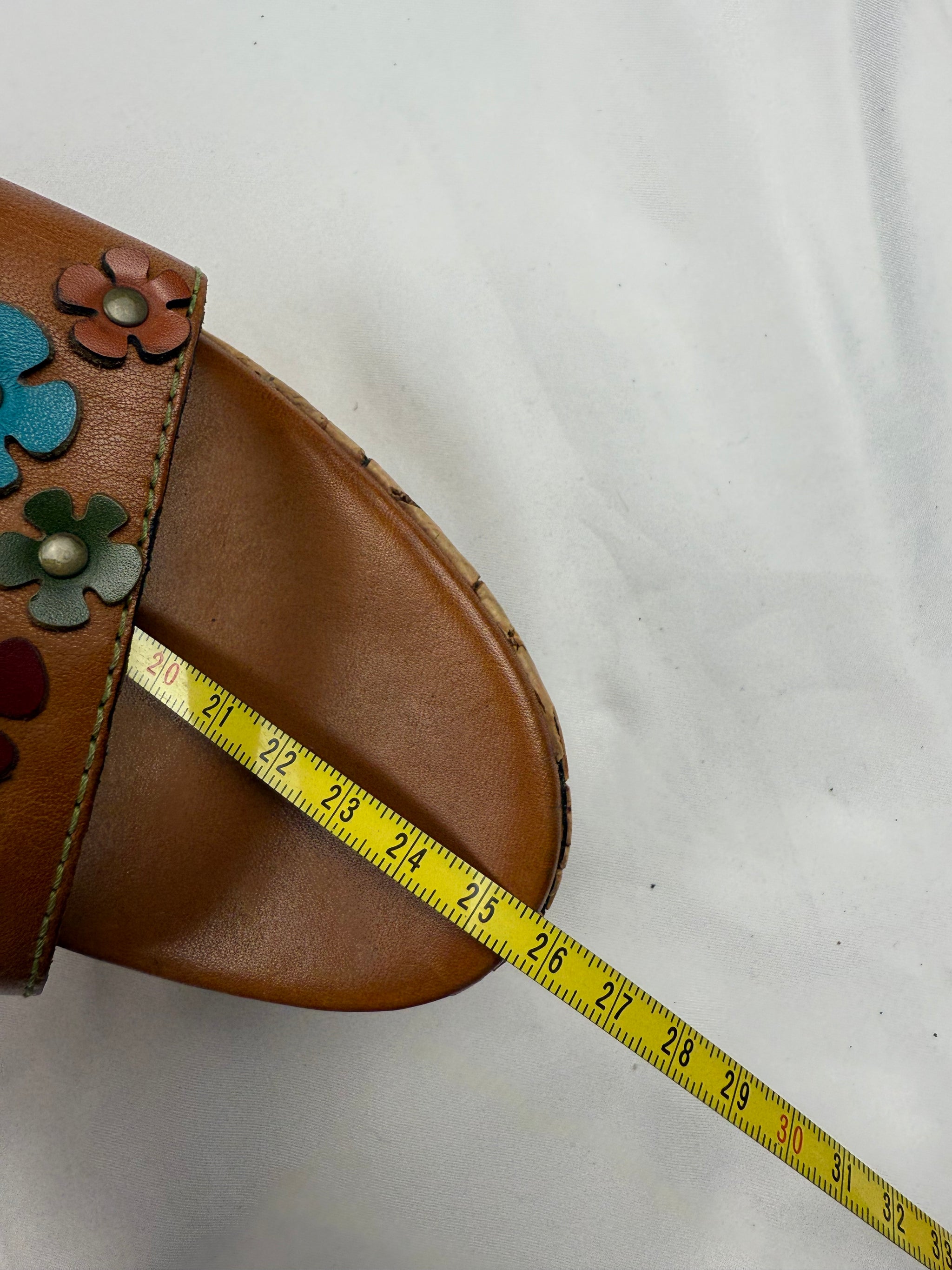 Brown logo wedge heels (38)