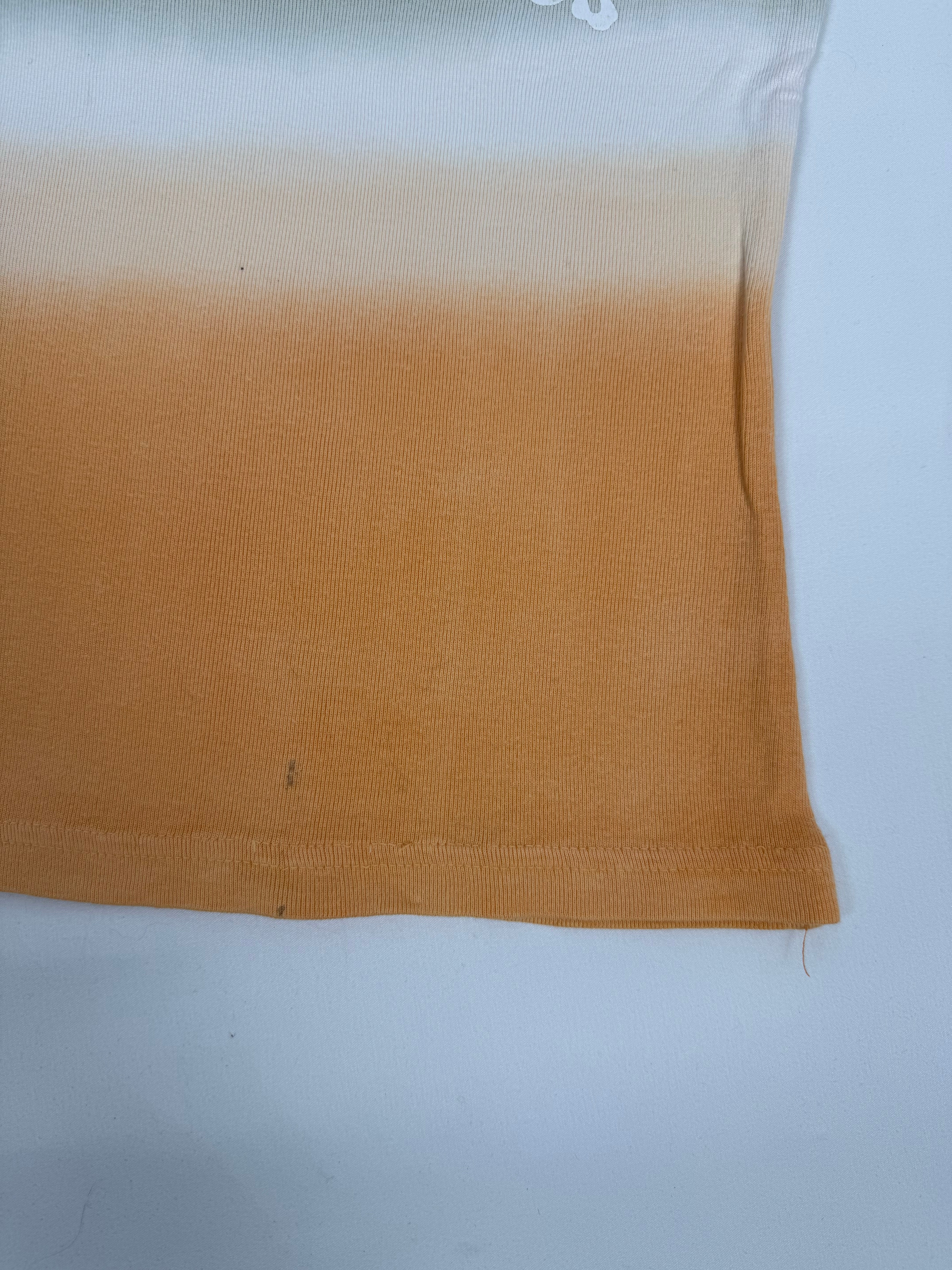 Khaki & orange cotton tee (XS)